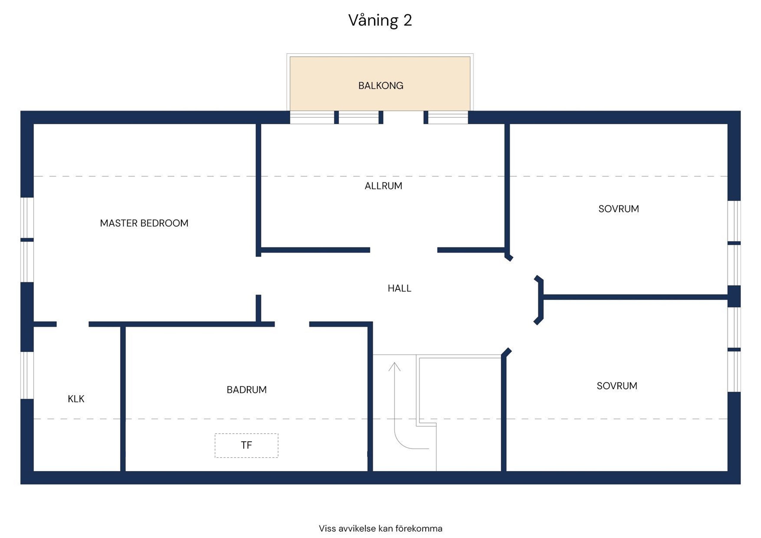 Planritning våning 2